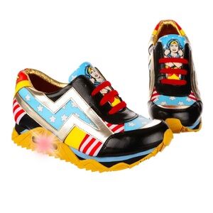 BNIB Irregular Choice Size 6 Wonder Woman Trainers UK 37
